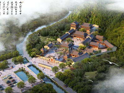 蚌埠资教寺总体建筑规划方案图