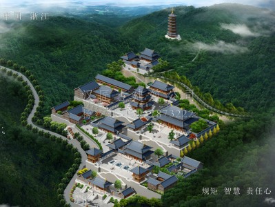 蚌埠龙王寺古建规划设计布局图