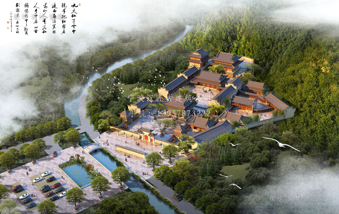 蚌埠资教寺总体建筑规划方案图